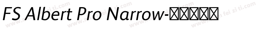 FS Albert Pro Narrow字体转换